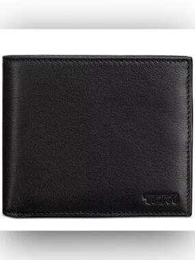 Tumi Black Leather Bi-Fold Wallet